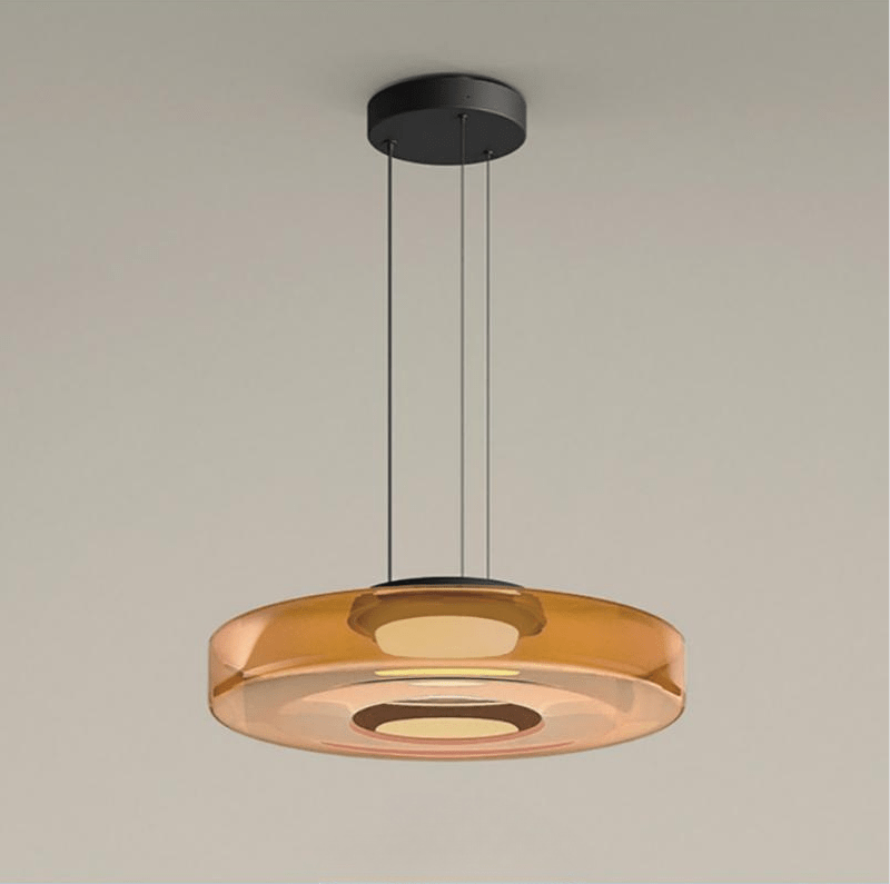 Layered Glass Pendant Light – Bauhaus LED Hanging Lamp