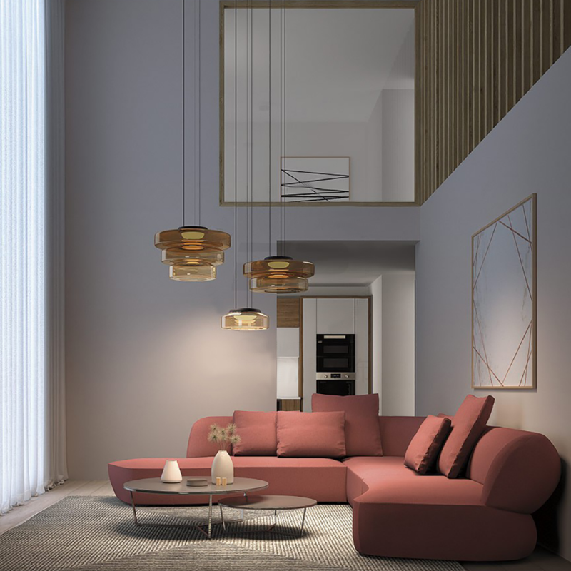 Glass Pendant Lamp – Bauhaus Hanging Light