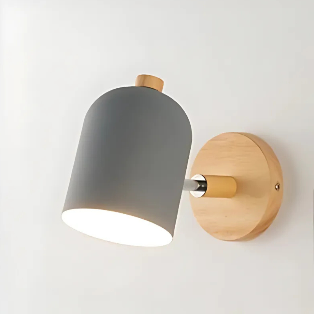 Wooden Wall Lamp – Scandinavian Minimalist Sconce
