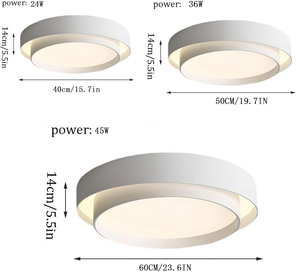 Round LED Ceiling Light – Nordic Minimalist Fixture