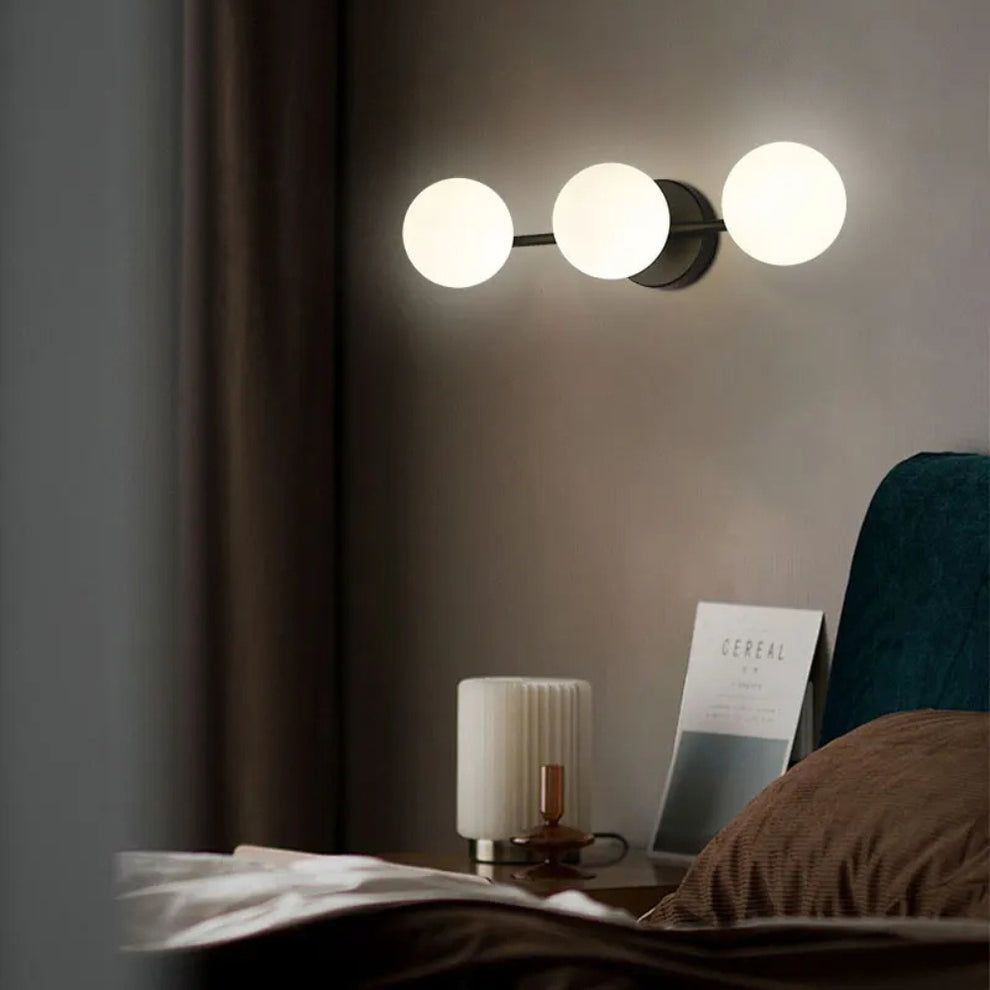 Glass Ball Wall Light – Triple Globe Nordic Sconce