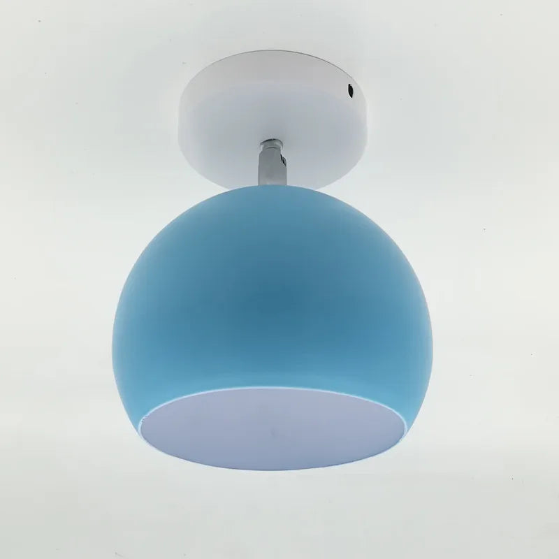 Macaron Ceiling Light – Round Aluminium Fixture