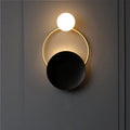 Glass Globe Wall Lamp – Round Metal Sconce