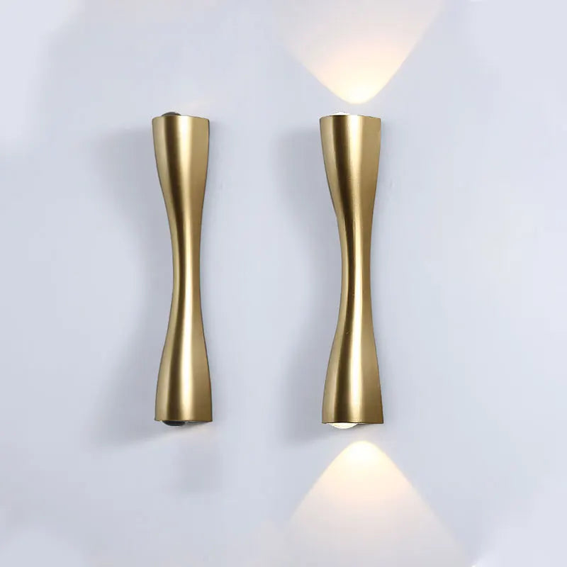Gold Wall Light – Waterproof Up & Down Sconce