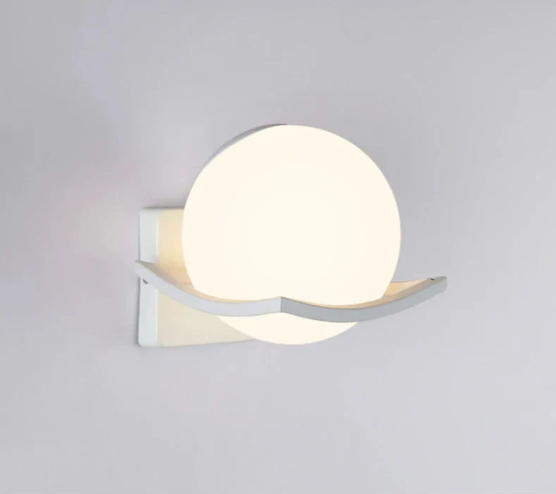 Glass Globe Wall Light – European Modern Sconce