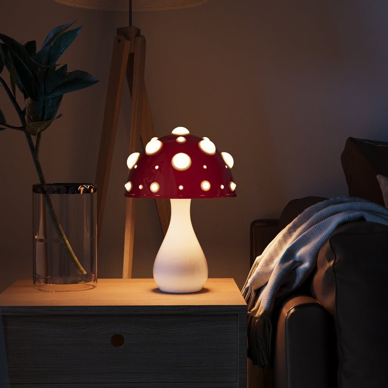 Mushroom Table Lamp – LED Amanita Accent Light
