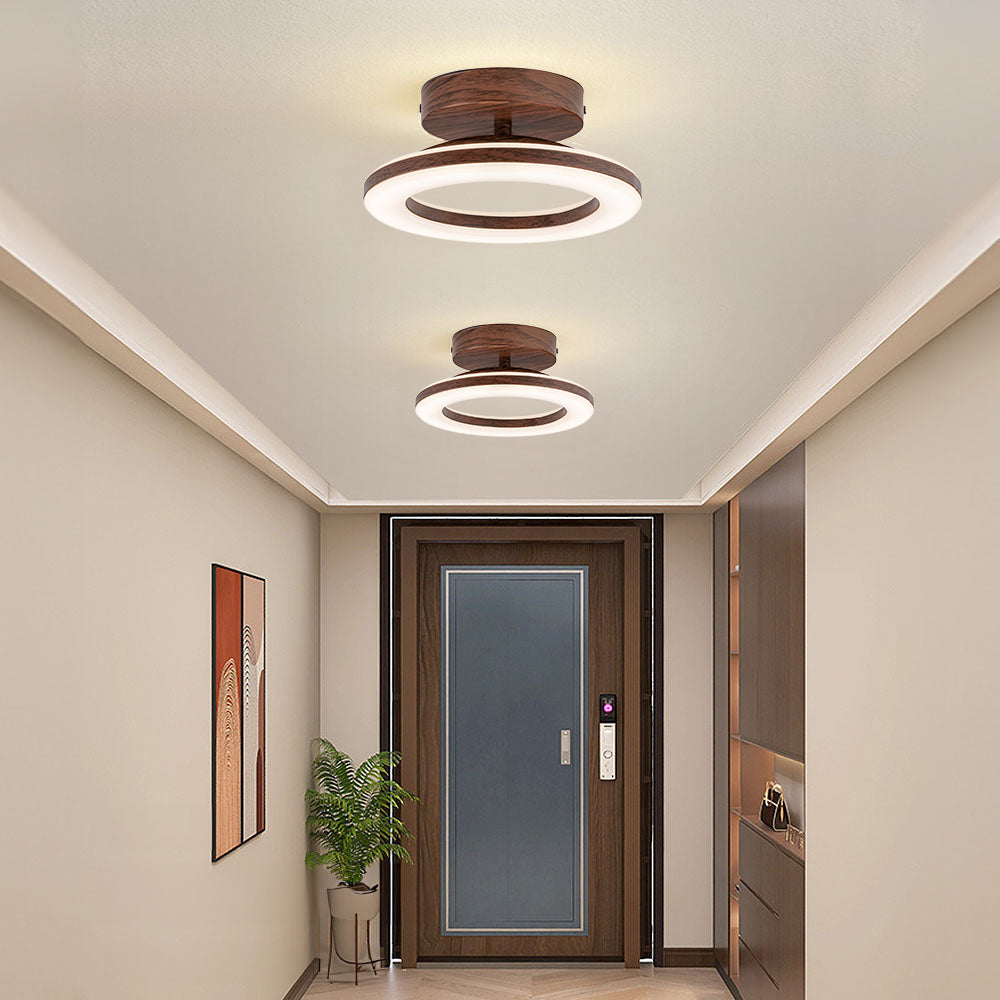 LED Ceiling Light – Round Acrylic Flush Mount for Hallways