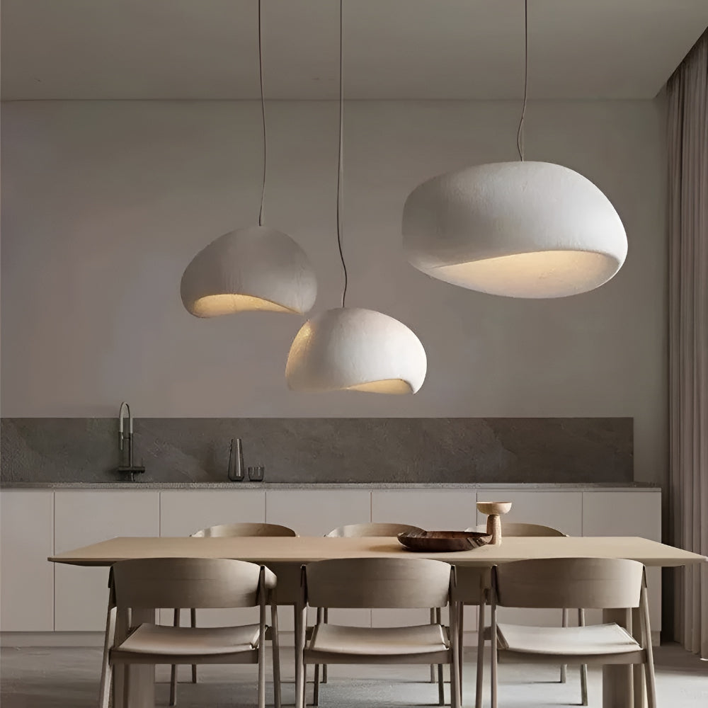 LED Chandelier – Nordic Wood & Glass Pendant Light