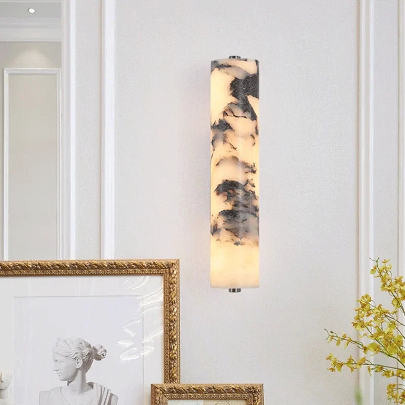 Marble Wall Lamp – Italian Natural Stone LED Sconce