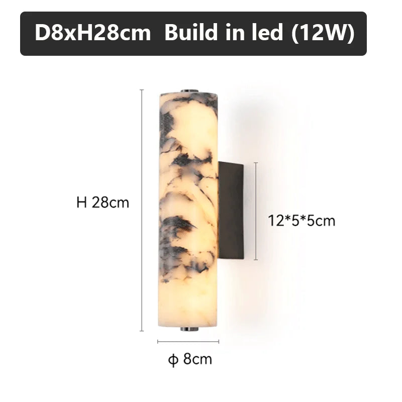 Marble Wall Lamp – Italian Natural Stone LED Sconce