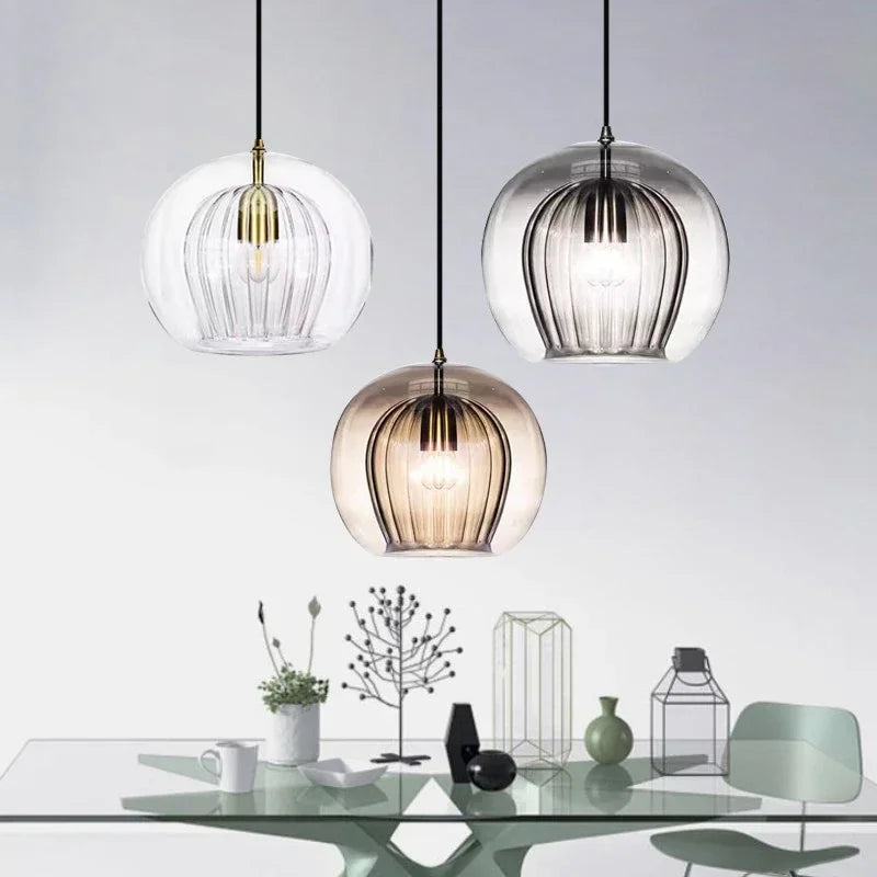 Glass Pendant Light – Modern Ambient Hanging Lamp