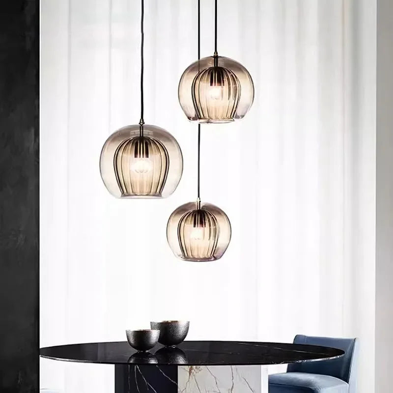 Glass Pendant Light – Modern Ambient Hanging Lamp