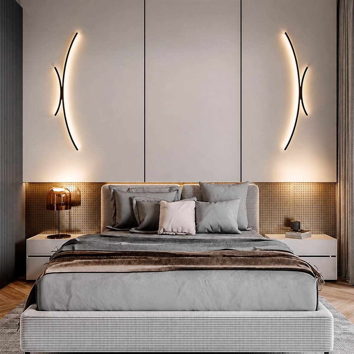 Linear LED Wall Light – Bathroom & Living Room Sconce