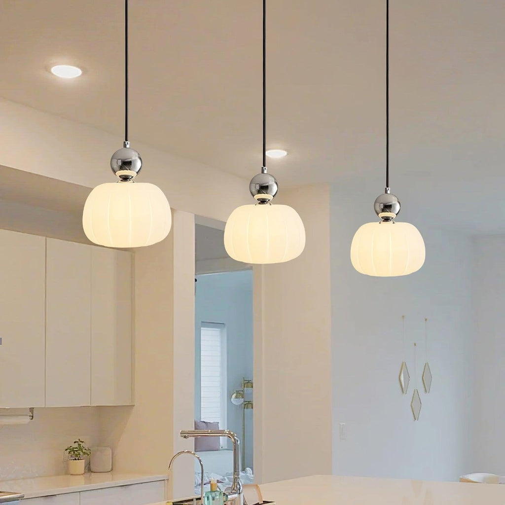 Acrylic Pendant Lamp – Organic Round Hanging Light