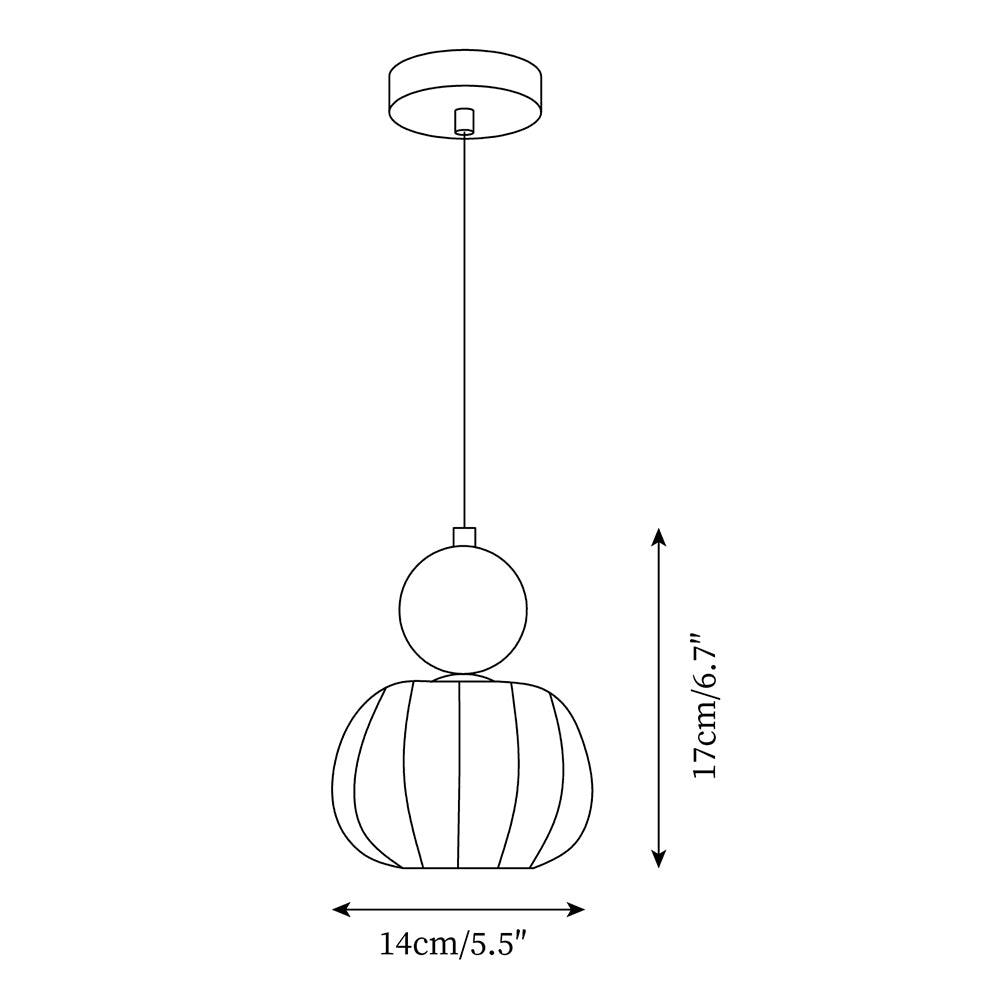Acrylic Pendant Lamp – Organic Round Hanging Light