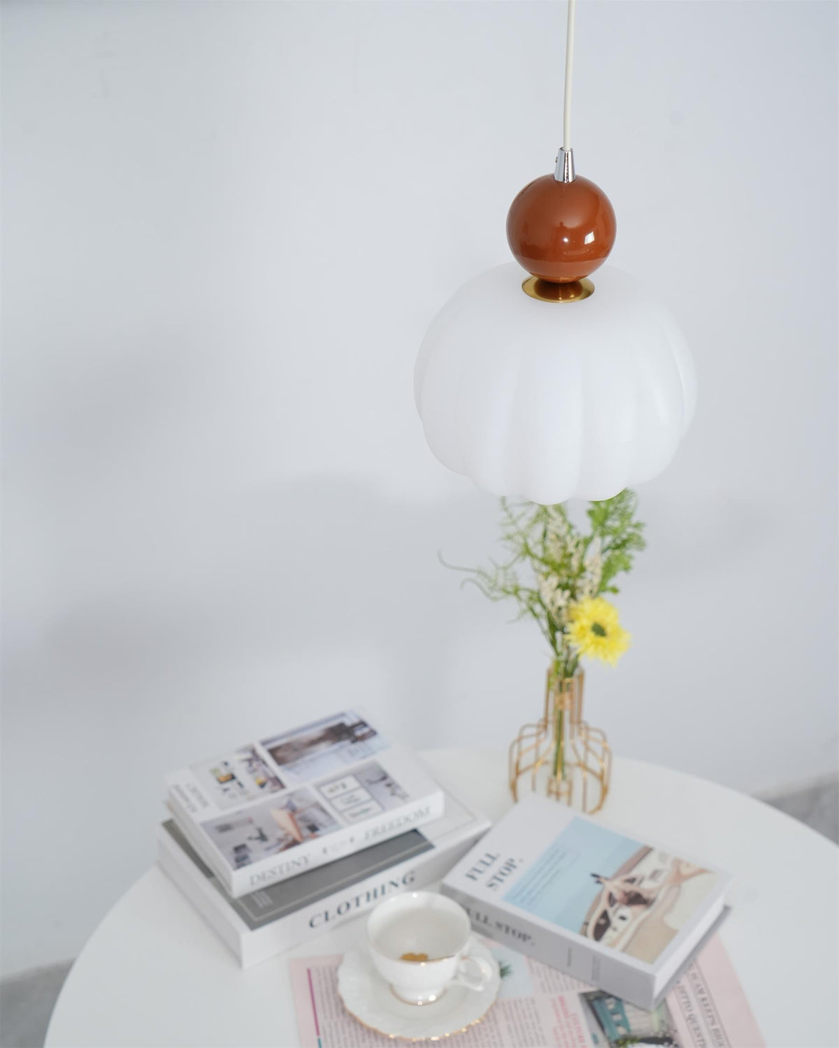 Acrylic Pendant Lamp – Organic Round Hanging Light