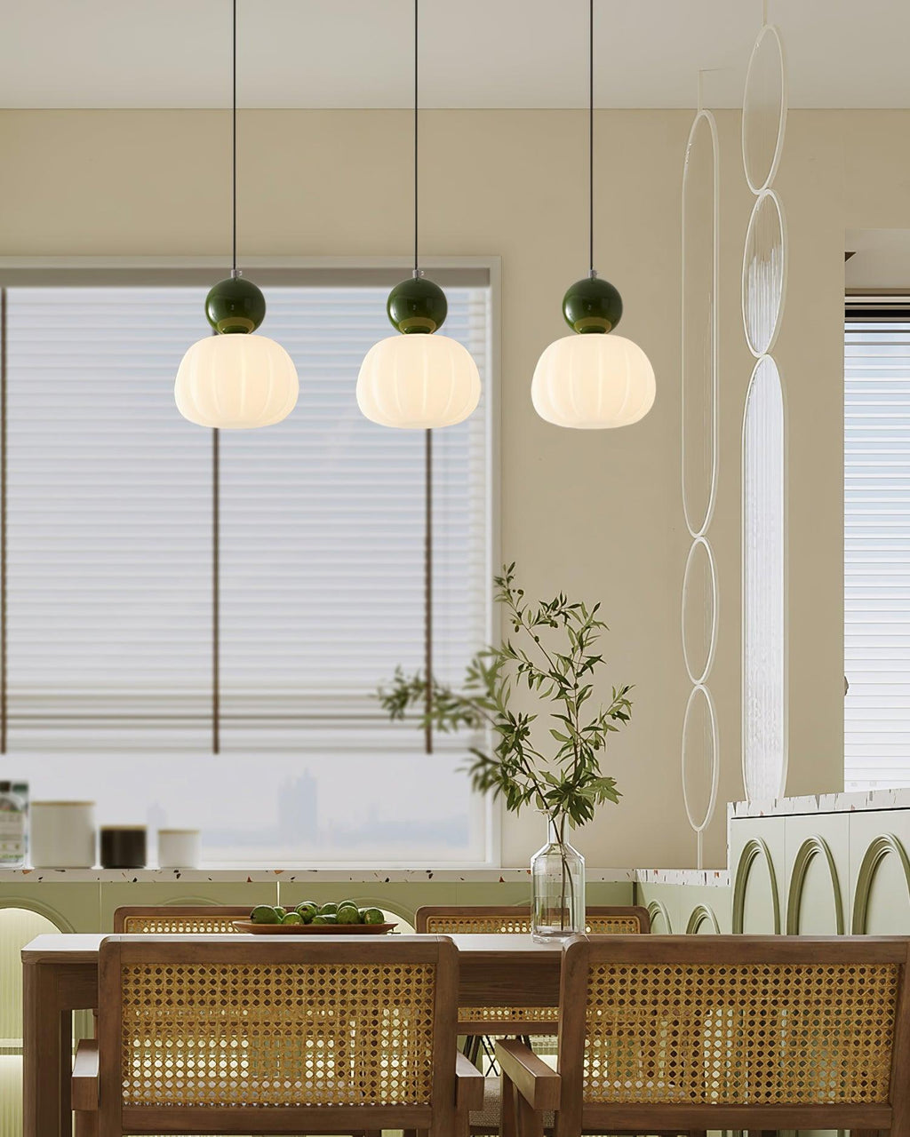 Acrylic Pendant Lamp – Organic Round Hanging Light