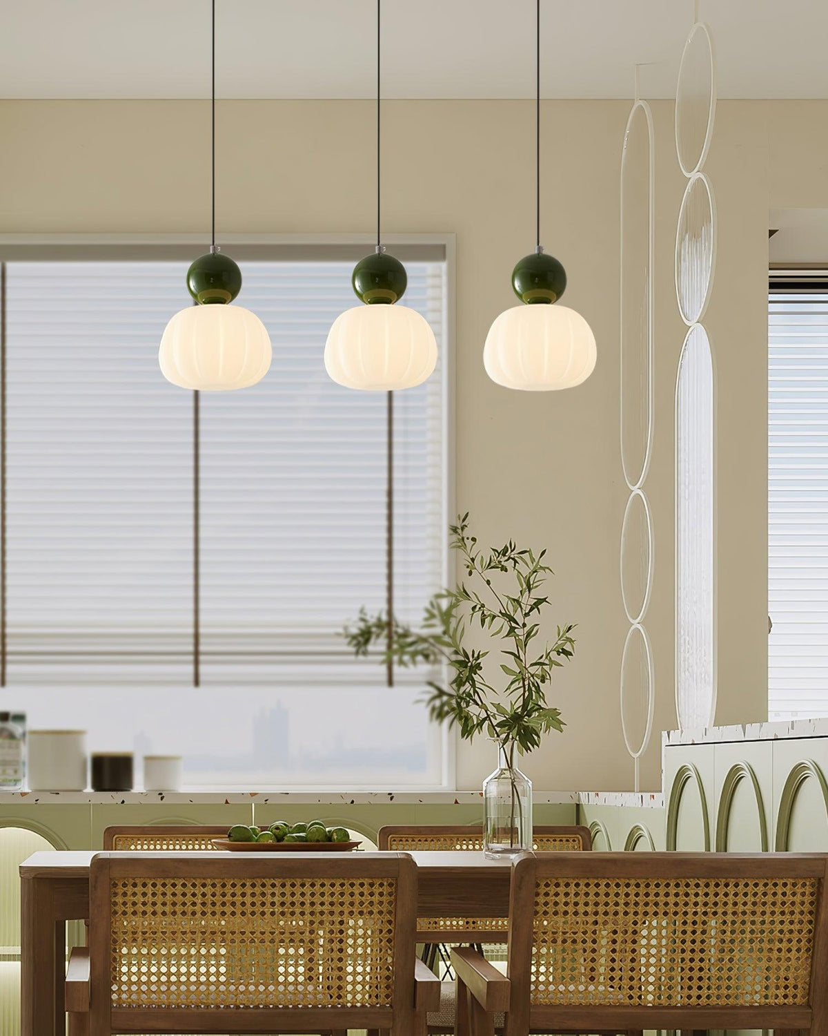 Acrylic Pendant Lamp – Organic Round Hanging Light