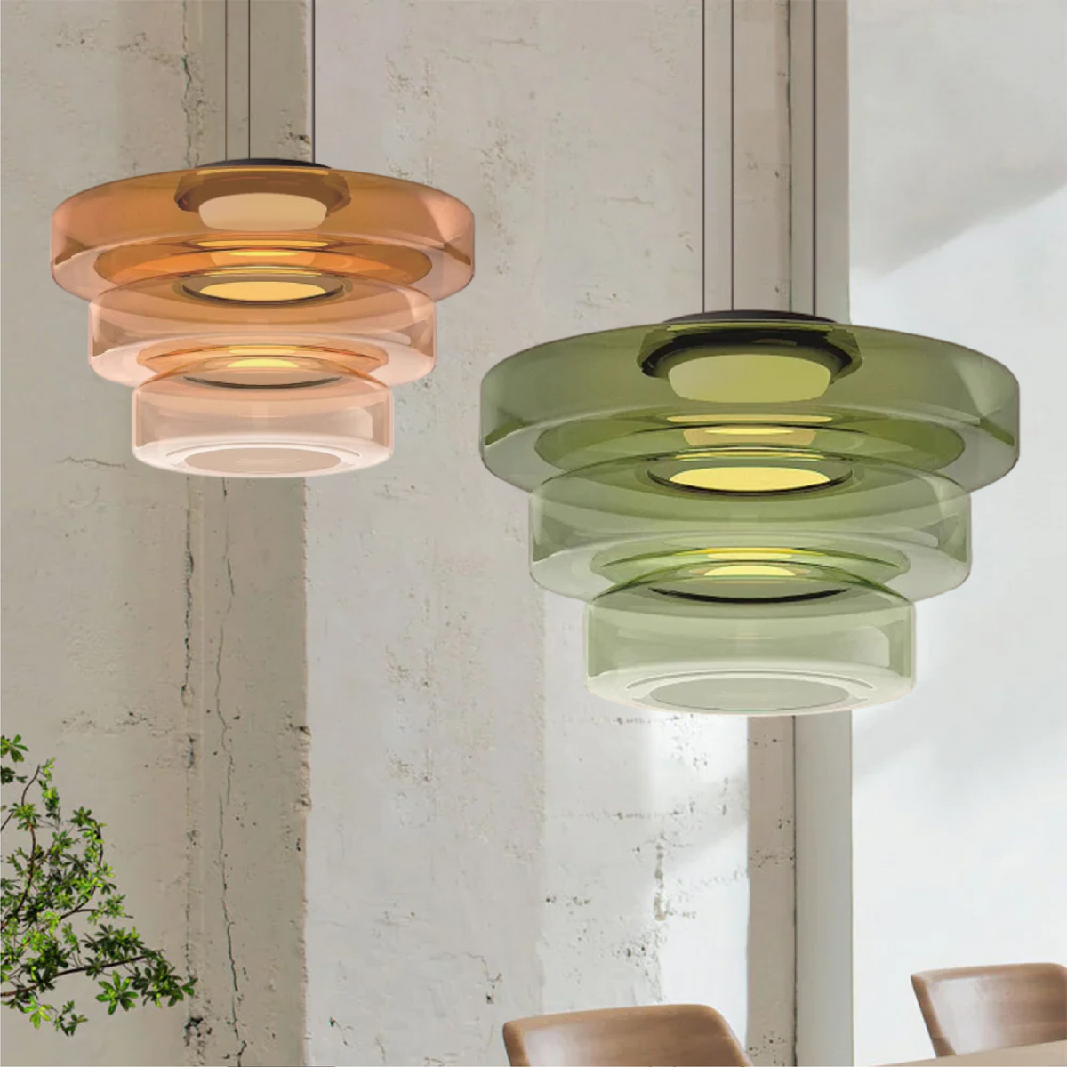 Glass Pendant Lamp – Bauhaus Hanging Light