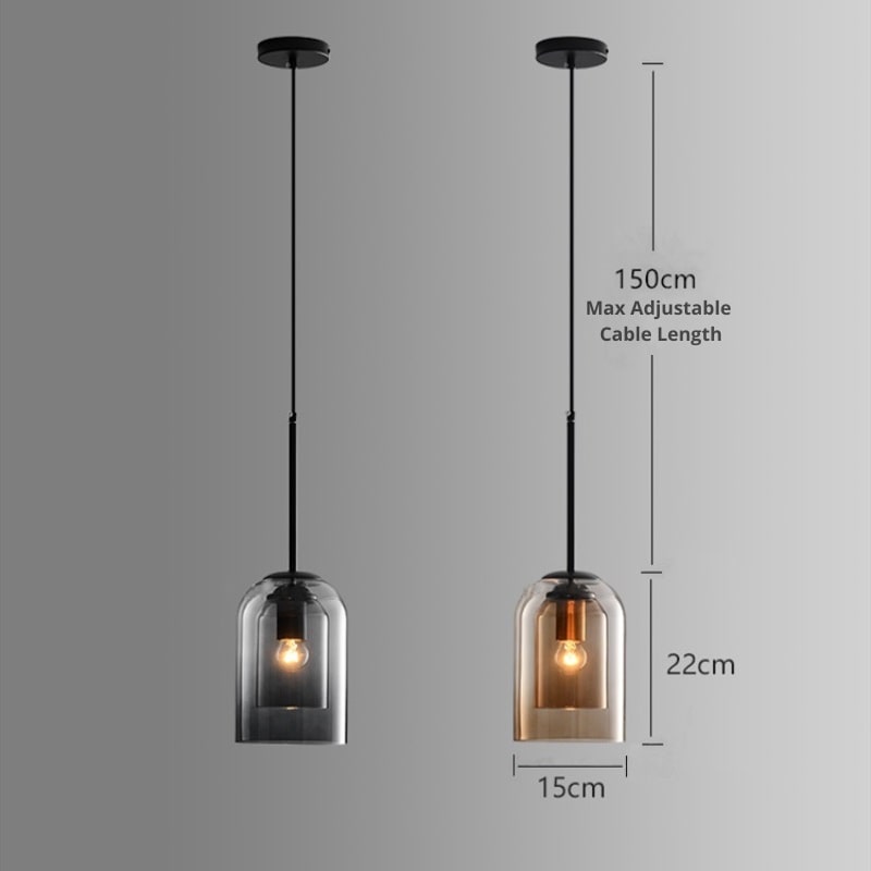 Glass Pendant Light – Nordic Hanging Lamp