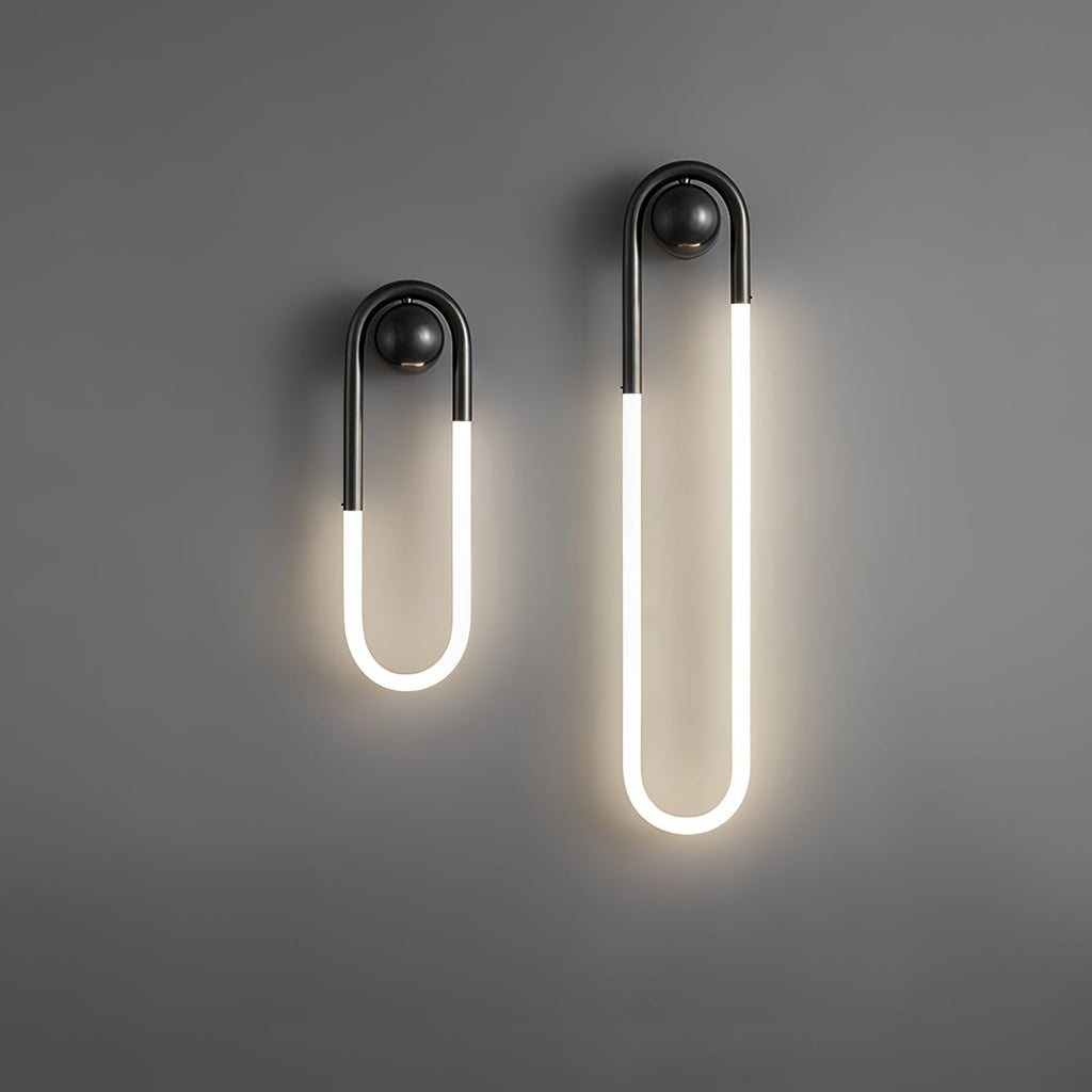 LED Wall Light – Brass & Black Minimalist Sconce