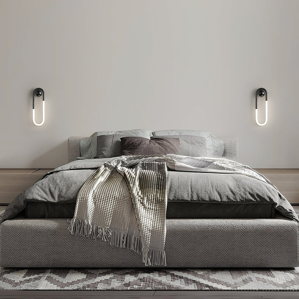 LED Wall Light – Brass & Black Minimalist Sconce