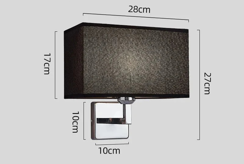 Wall Lamp with Reading Light – E27 Bedside Sconce