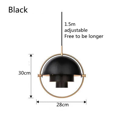 Sculptural Pendant Light – Nordic Metal Suspension Lamp