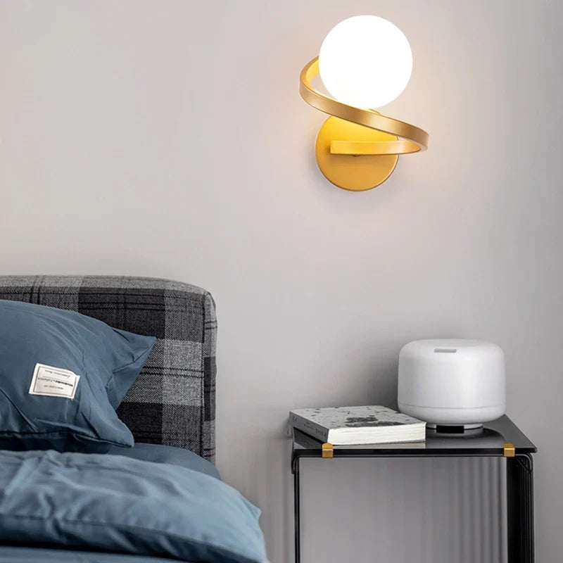 Dual Globe LED Wall Light – Modern Metal Sconce