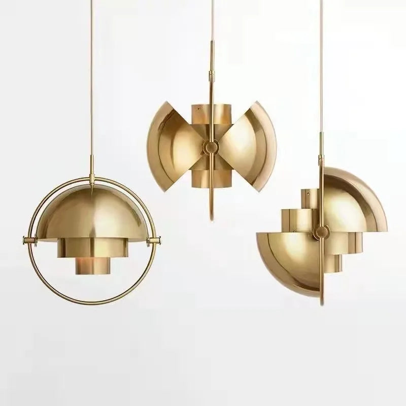 Sculptural Pendant Light – Nordic Metal Suspension Lamp