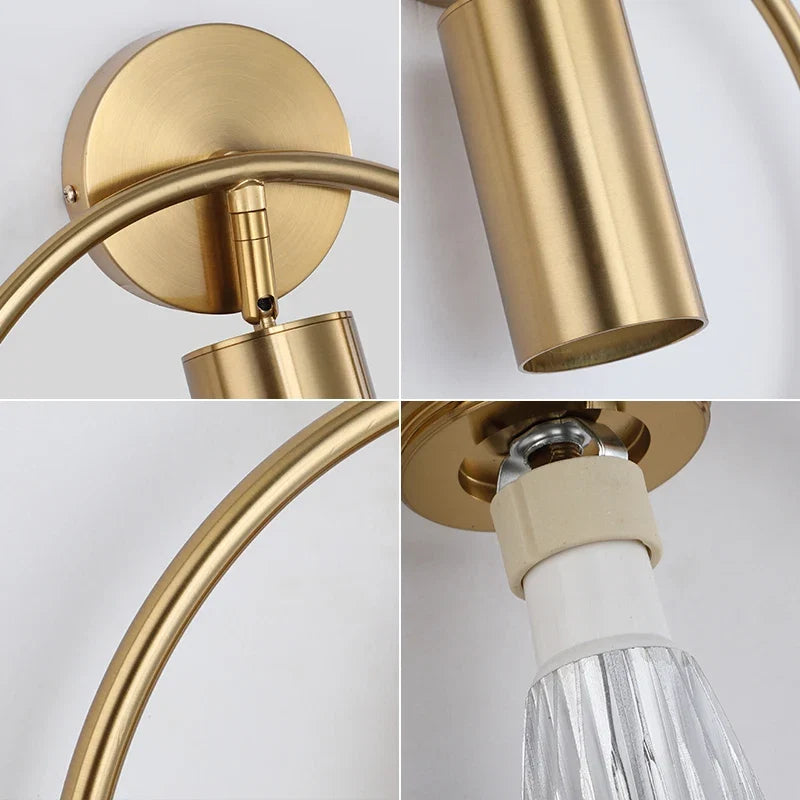 Halo Wall Light – Gold Ring Nordic Sconce