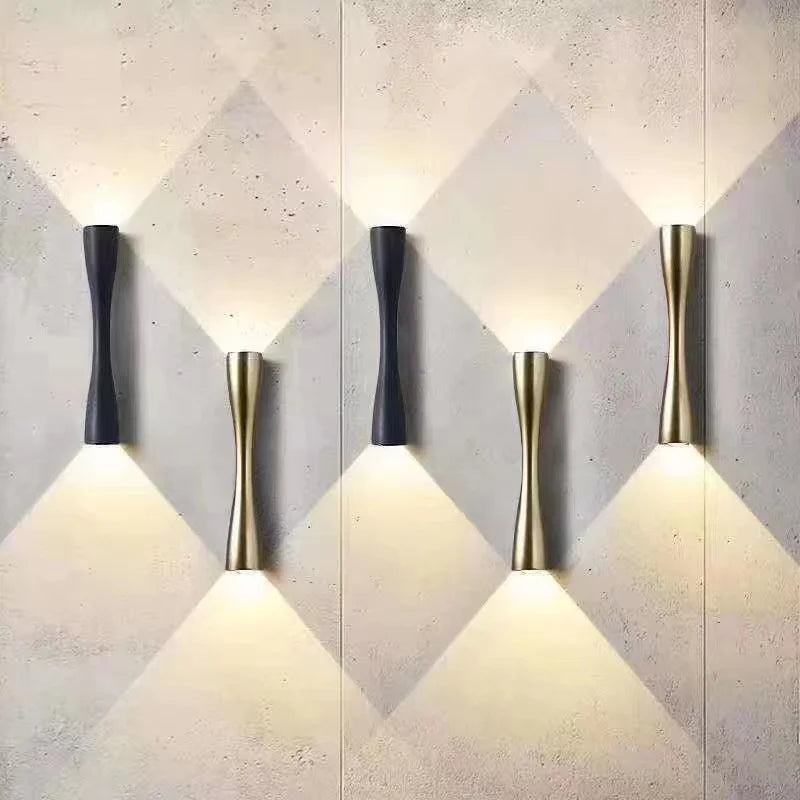 Gold Wall Light – Waterproof Up & Down Sconce