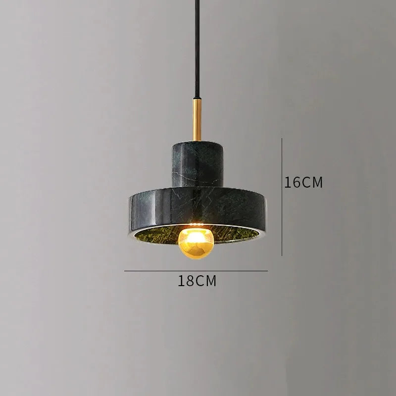 Marble Pendant Lamp – Natural Stone Hanging Light