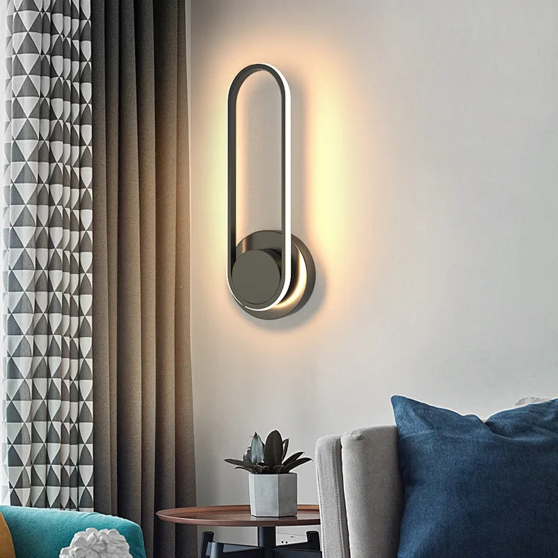 LED Wall Light – 330° Rotating Aluminium Sconce