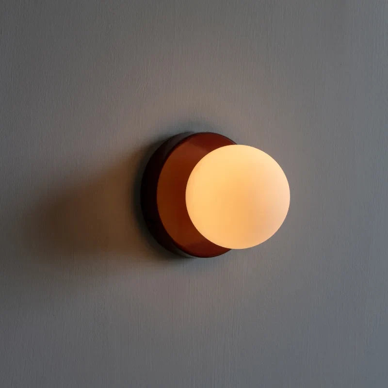 Macaron LED Wall Lamp – Coloured Glass Sconce