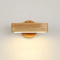 Rotating Wall Lamp – Japanese Wood & Aluminium Sconce