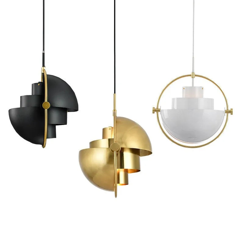 Sculptural Pendant Light – Nordic Metal Suspension Lamp