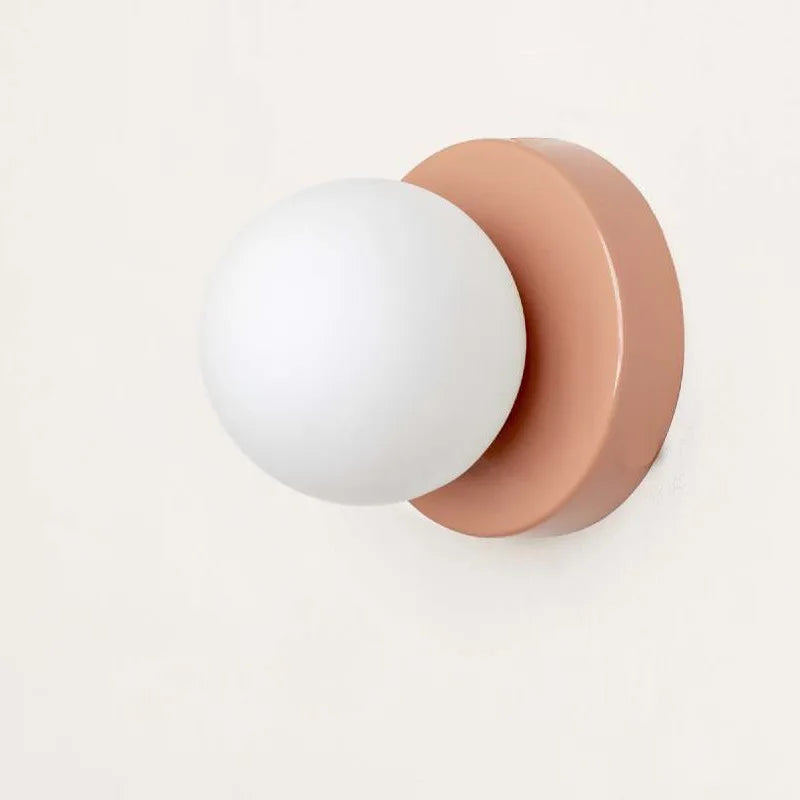 Macaron LED Wall Lamp – Coloured Glass Sconce
