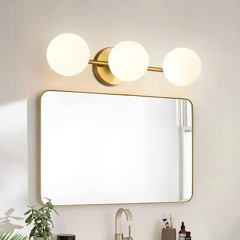 Glass Ball Wall Light – Triple Globe Nordic Sconce