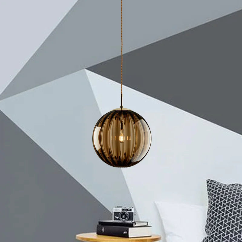 Glass Ball Pendant Light – Nordic Hanging Lamp