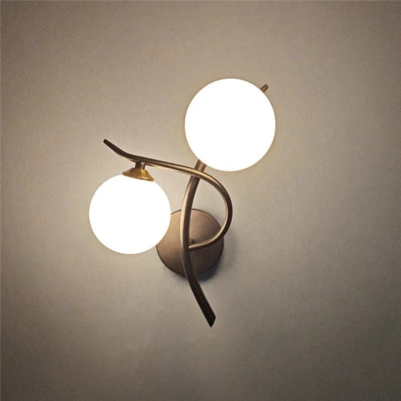 Dual Globe Wall Light – Nordic LED Sconce