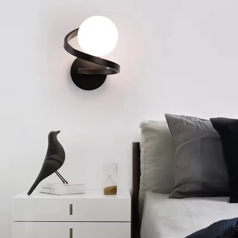 Dual Globe LED Wall Light – Modern Metal Sconce