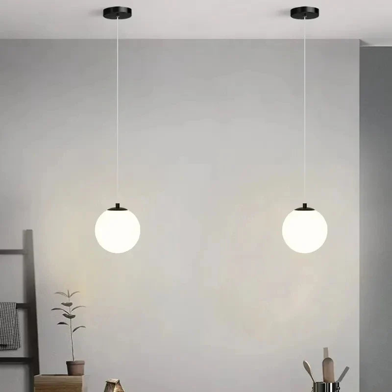Glass Globe Pendant Light – Nordic Hanging Lamp