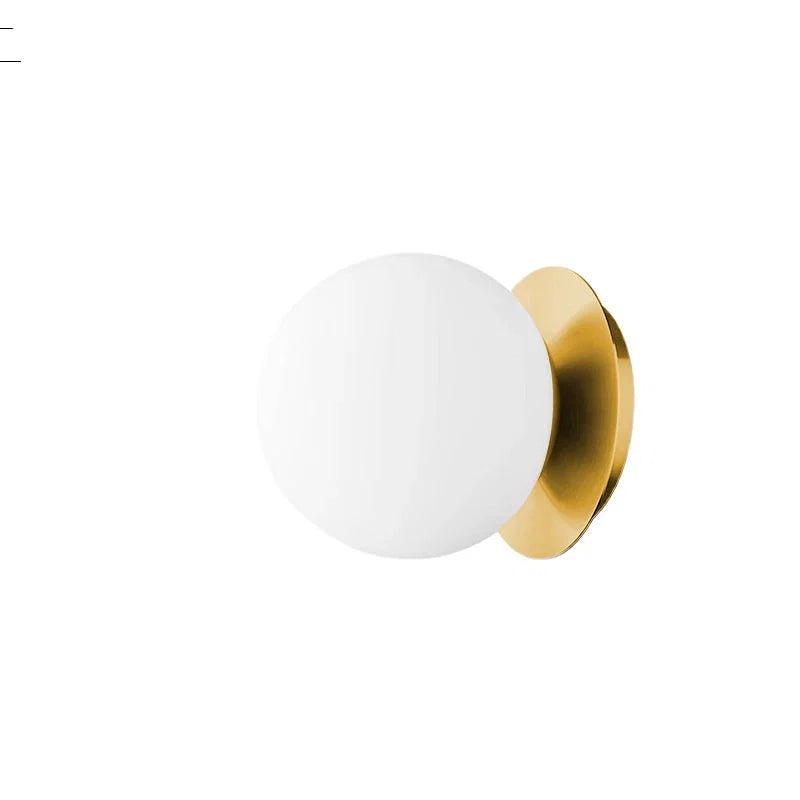 Globe Glass Wall Lamp – Bathroom & Bedroom Sconce