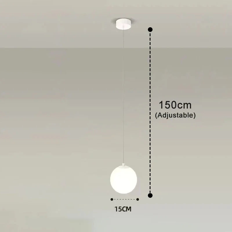 Glass Globe Pendant Light – Nordic Hanging Lamp