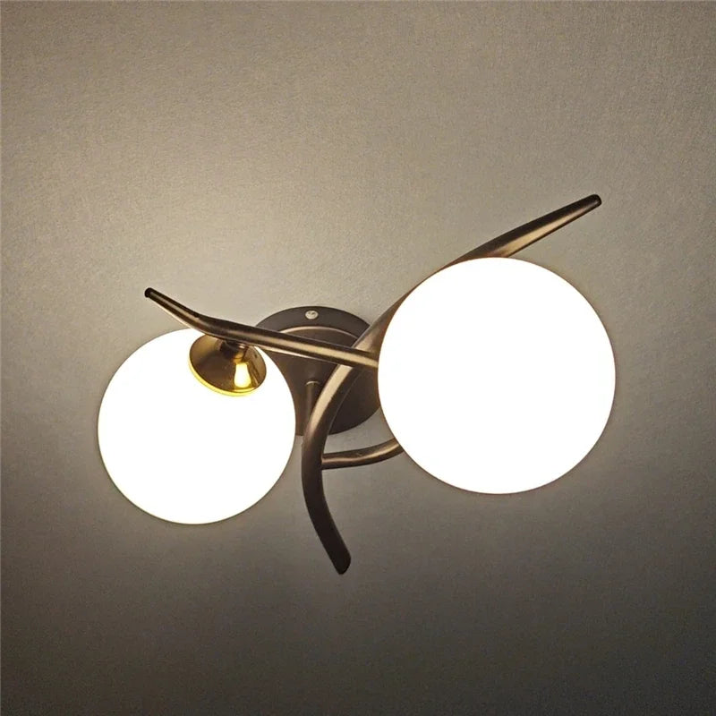 Dual Globe Wall Light – Nordic LED Sconce