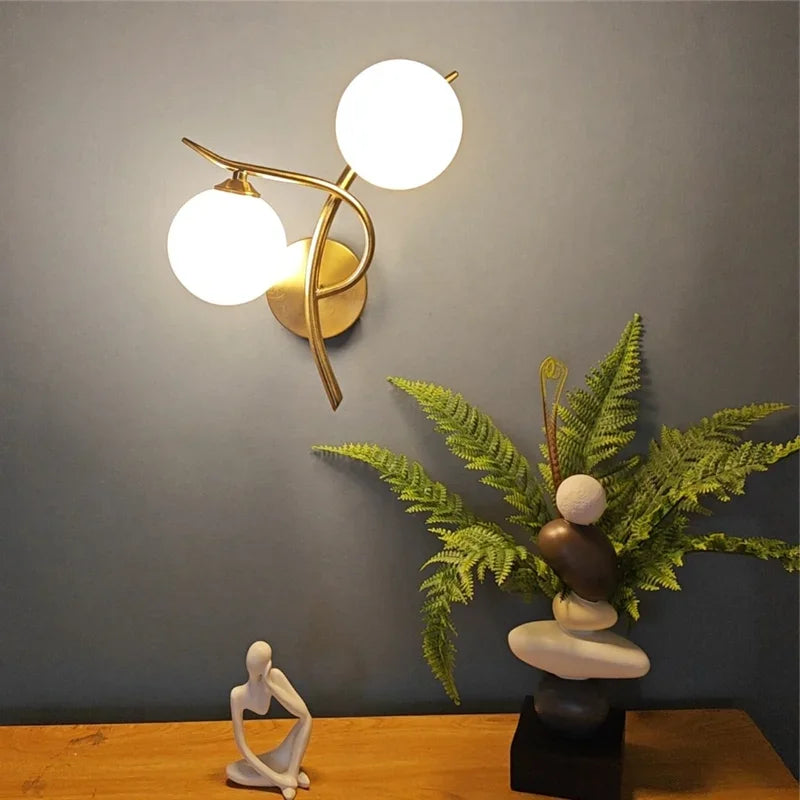 Dual Globe Wall Light – Nordic LED Sconce