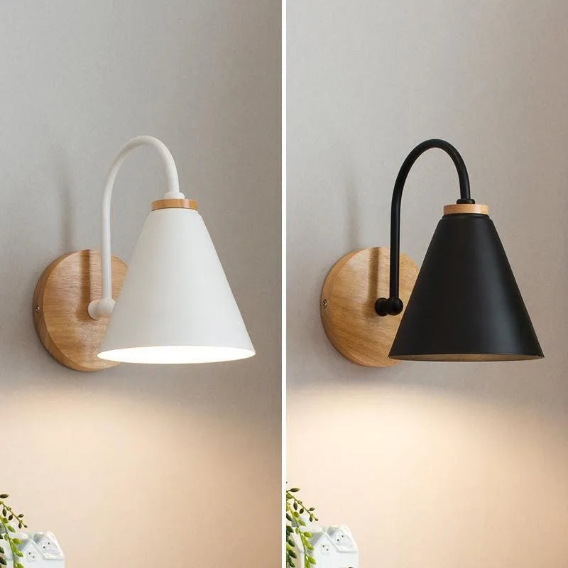 Beam Wall Light – Scandinavian Wood & Iron Sconce