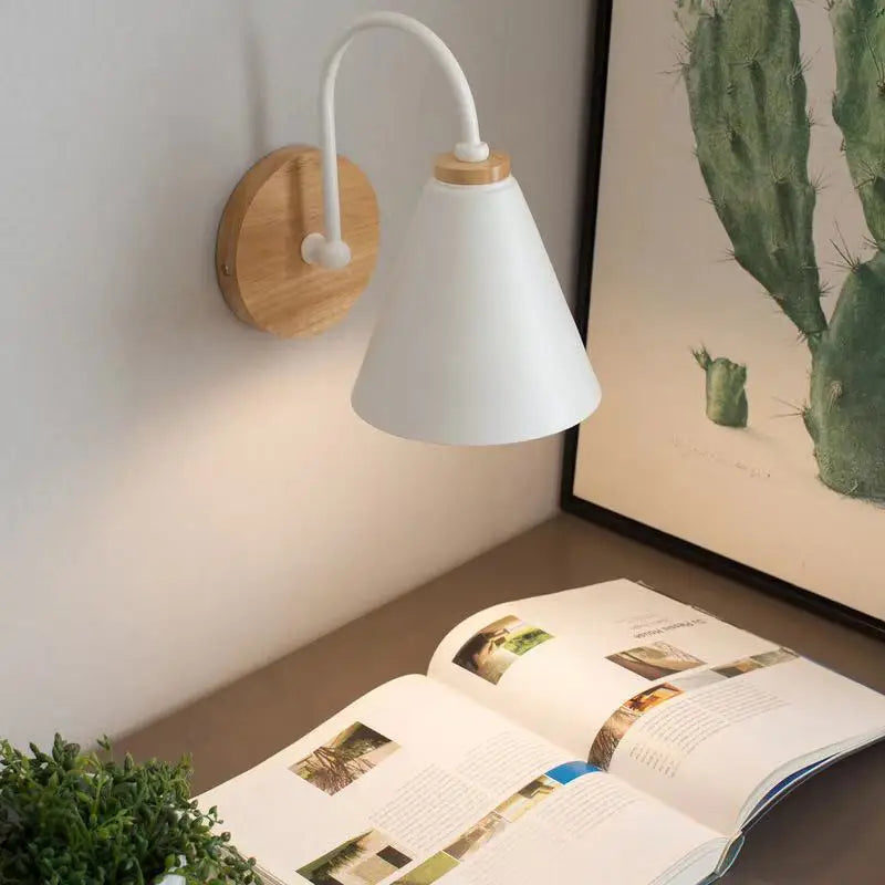 Beam Wall Light – Scandinavian Wood & Iron Sconce