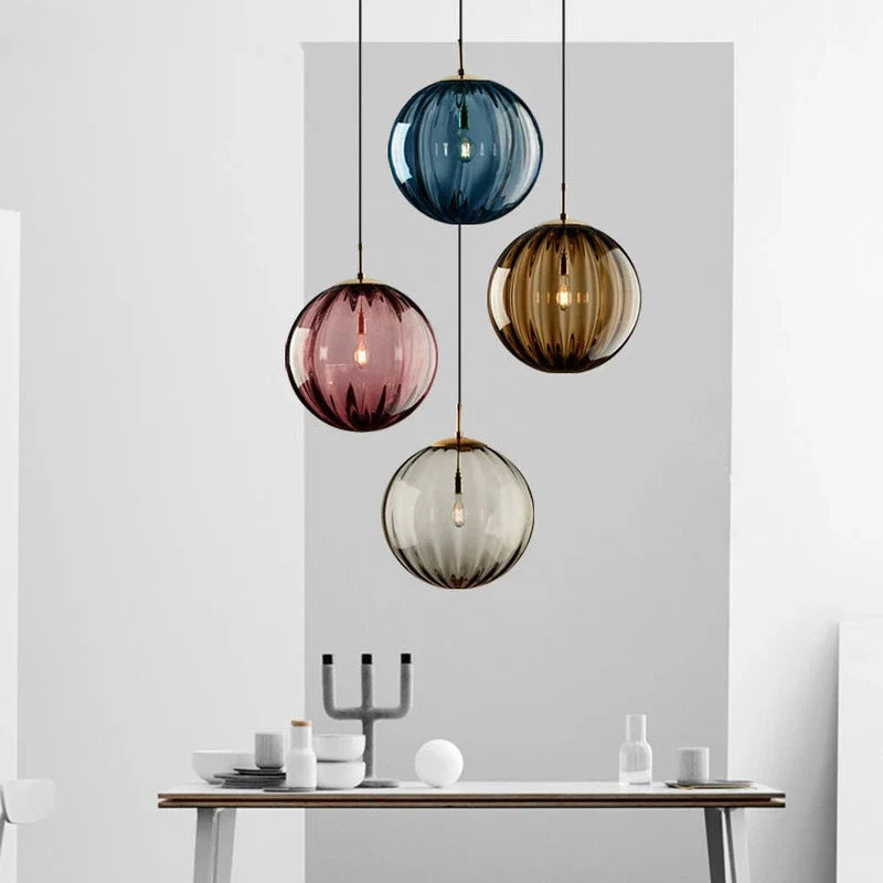 Glass Ball Pendant Light – Nordic Hanging Lamp
